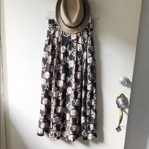 High Waisted Maxi Skirt